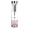 My Balance's High-Quality Borosilicate Glass Bottle with Pink Quartz