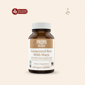 PRSPR Wellness Fermented Beet And Maca 60 Vegan Capsules - Organic Supplement For Physical Performance & Vitality Healthcare Dietary Supplement Fitnes