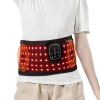 Red Light Therapy for Waist, 660nm & 850nm Red Light Therapy Wrap Belt with Timer, 105 LEDs, 3-Level Vibration & 3 Intensities