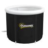 Cold Plunge Tub, Portable Ice Bath with Thermo Lid for Athletes' Recovery, Black